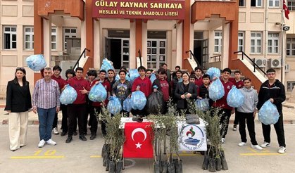 Atıklar gençlerin elinde fidana dönüştü!