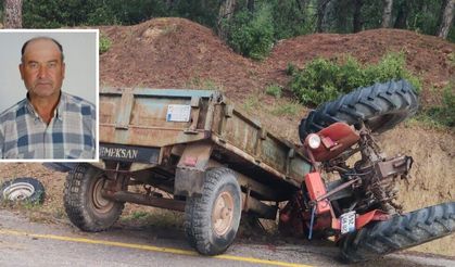Kazada ağır yaralanan traktör sürücüsü kurtarılamadı