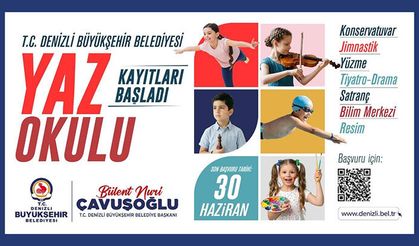Denizli'de yaz okulu kayıtları başladı