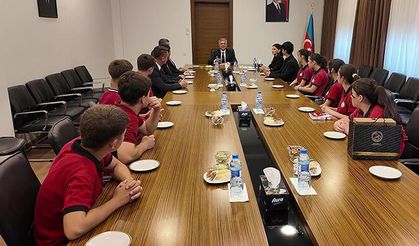 Çameli Anadolu Lisesi heyeti Azerbaycan'da