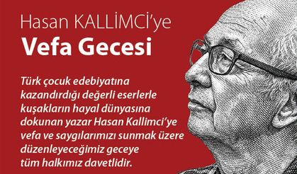 Denizli'de usta yazar Hasan Kallimci'ye vefa gecesi