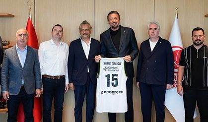 Denizli Basket’ten TBF Başkanı Türkoğlu’na ziyaret