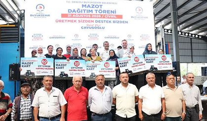 Çivrilli üreticiye 94 bin litre mazot desteği sağlandı