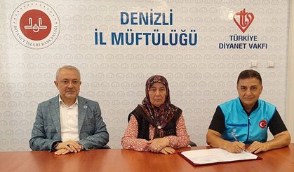 Gurbetten Denizli’ye uzanan hayır eli