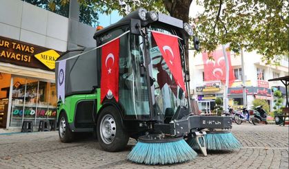 Tavas’ın Temizlik Filosuna Yeni Süpürme Aracı