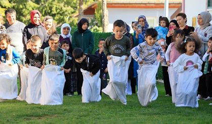 Çameli’de minikler ve aileleri geleneksel oyunlarda yarıştı