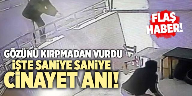 Denizli’de Cinayet Anı Kameralara Yansıdı! Gözünü Kırpmadan Vurdu…