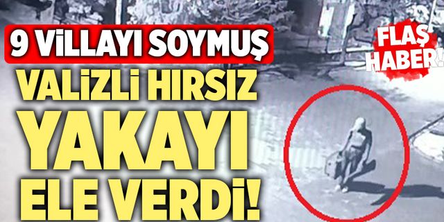 Denizli’de Valizli Hırsız Yakayı Ele Verdi!