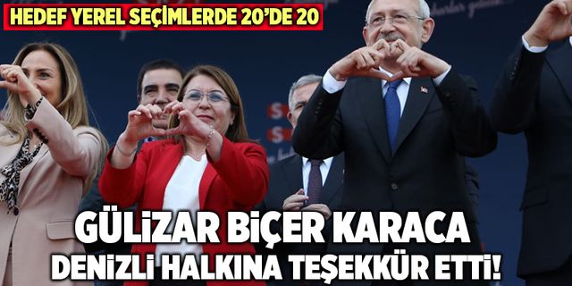 Gülizar Biçer Karaca Denizli Halkına Teşekkür Etti!