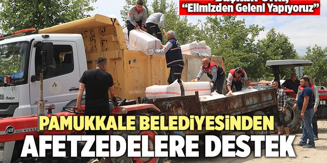 Pamukkale Belediyesinden Goncalılı Afetzedelere Destek