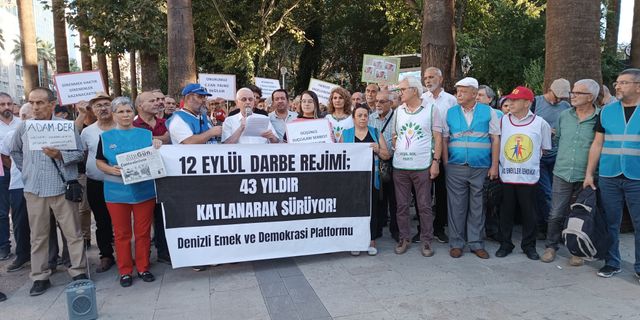 12 Eylül Darbesi 43. Yılında Protesto Edildi