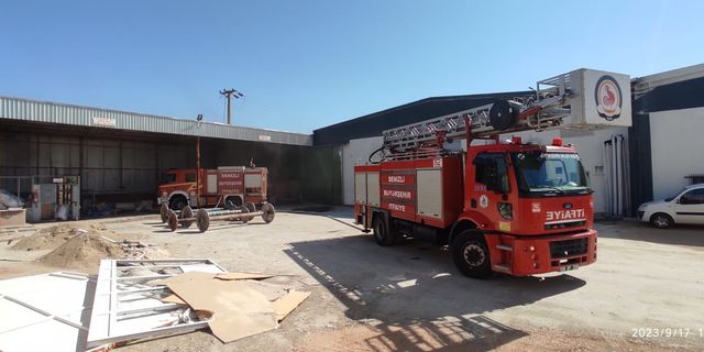 Sarayköy’de Fabrikada Çıkan Yangın Söndürüldü