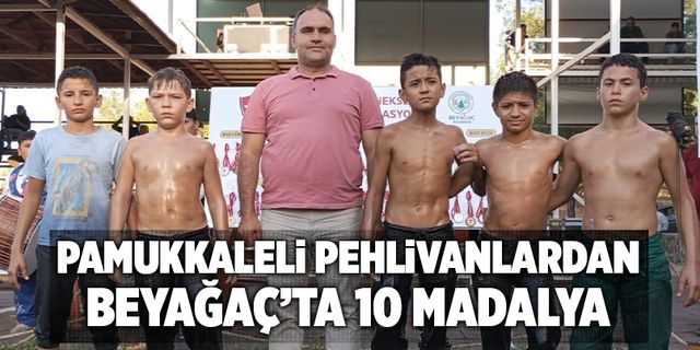 Pamukkaleli Pehlivanlardan 10 Madalya