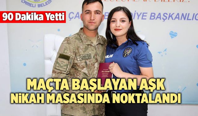 Maçta Başlayan Aşk Nikah Masasında Noktalandı