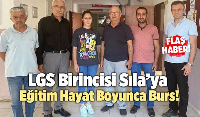 LGS Birincisi Sıla’ya Eğitim Hayat Boyunca Burs!