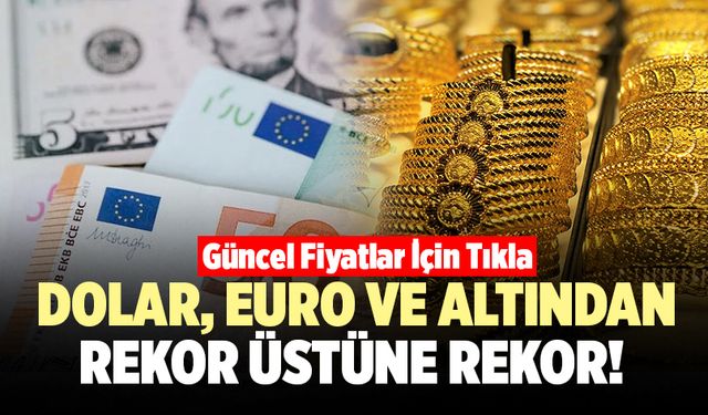 Flaş Haber! Dolar, Euro Ve Altın Rekor Kırmaya Devam Ediyor