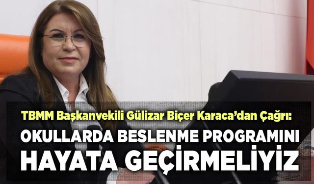 Okullarda Beslenme Programını Hayata Geçirmeliyiz