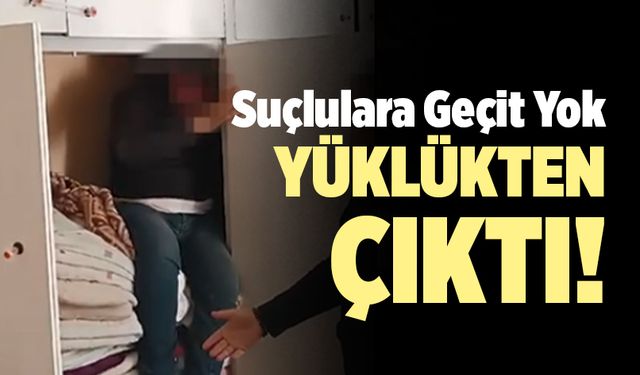 Polis Kamerası Kaydetti, Yüklükte Saklandı Ama…