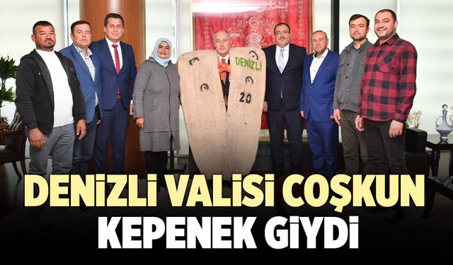 Denizli Valisi Ömer Faruk Coşkun Kepenek Giydi