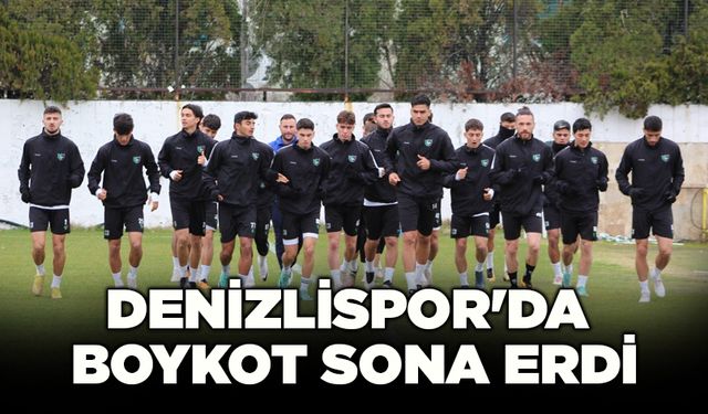 Denizlispor'da Boykot Sona Erdi