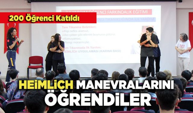 Heimlich Manevralarını Öğrendiler