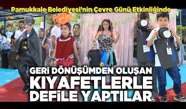 Geri Dönüşümden Oluşan Kıyafetlerle Defile Yaptılar