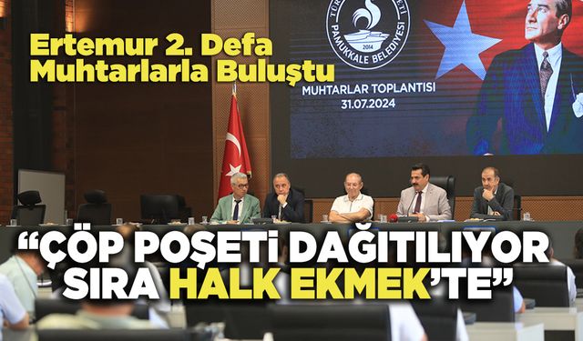 Ertemur, “Çöp Poşeti Dağıtılıyor Sıra Halk Ekmek’te