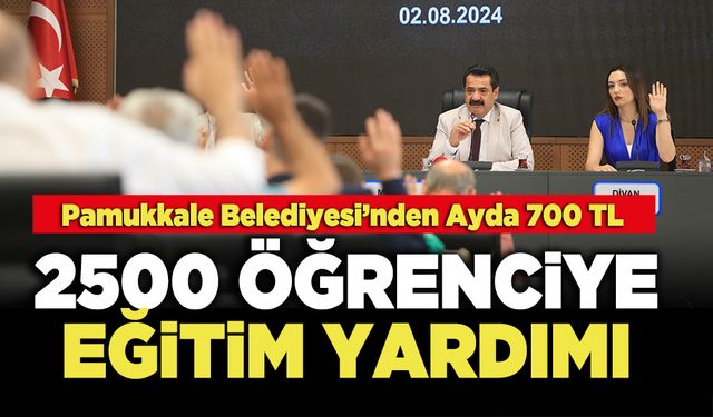 2500 Öğrenciye Eğitim Yardımı