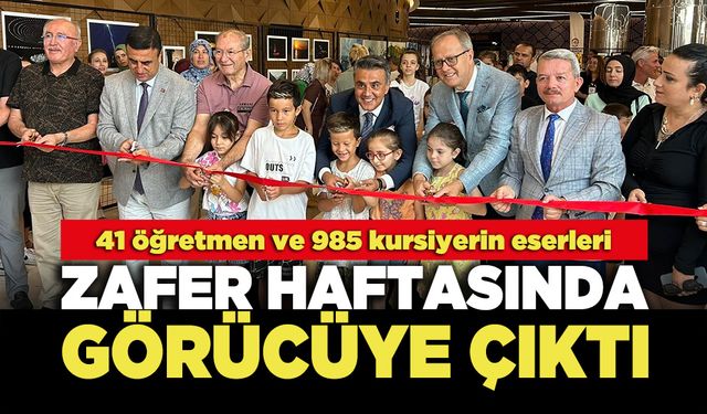 Kursiyerin Eserleri Zafer Haftasında Görücüye Çıktı