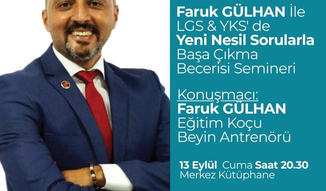 Merkezefendi’de Lgs Ve Yks İçin Yeni Nesil Sorulara Hazırlık Semineri