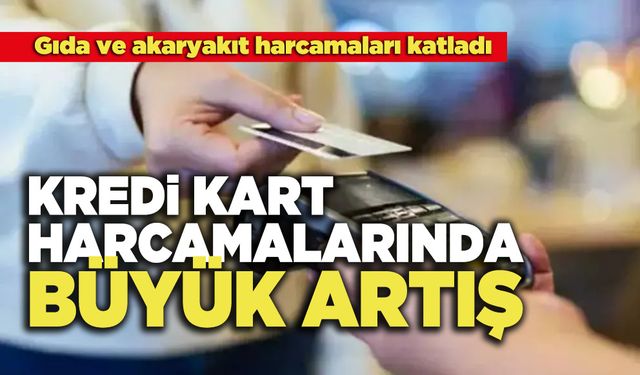 Kredi Kart Harcamalarında Büyük Artış