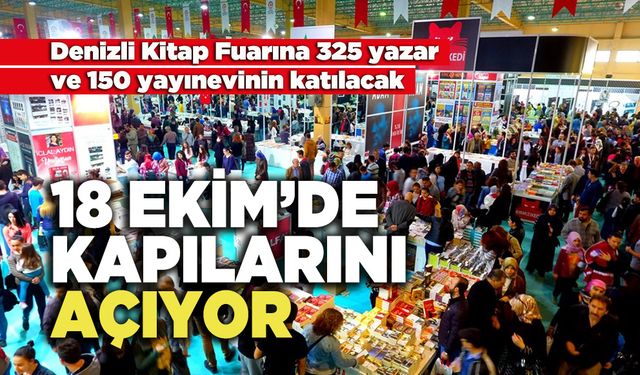 Denizli Kitap Fuarı, 18 Ekim’de Kapılarını Açıyor