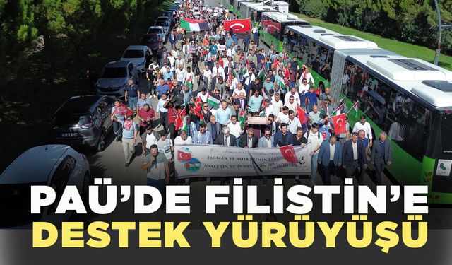 Katliamın 1. Yılında PAÜ’de Filistin’e Destek Yürüyüşü