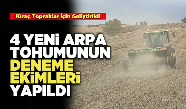 4 Yeni Arpa Tohumunun Deneme Ekimleri Yapıldı