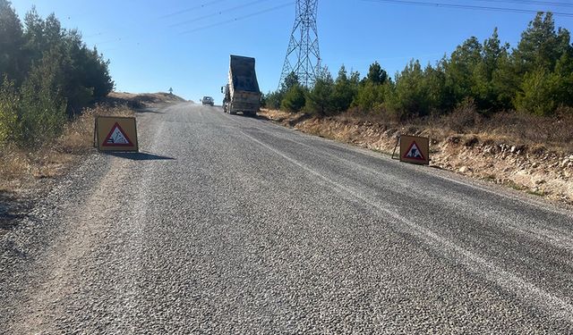 120 kilometre sathi kaplama yol inşa edildi