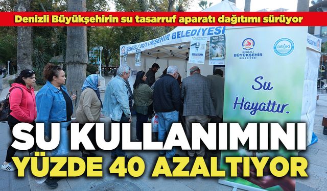 Su Kullanımını Yüzde 40 Azaltıyor