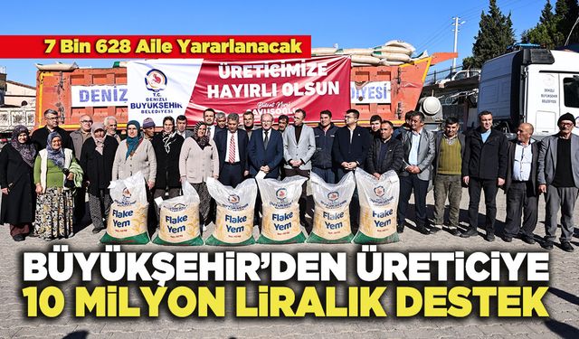 Büyükşehir’den Üreticiye 10 Milyon Liralık Destek