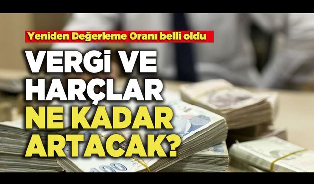 Yeniden Değerleme Oranı Belli Oldu: Vergi Ve Harçlar Ne Kadar Artacak?