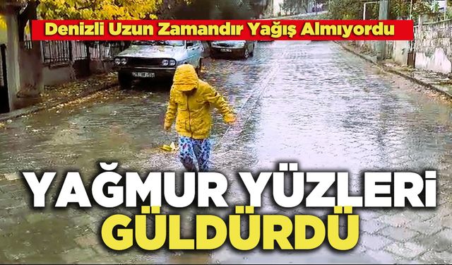 Yağmur Yüzleri Güldürdü