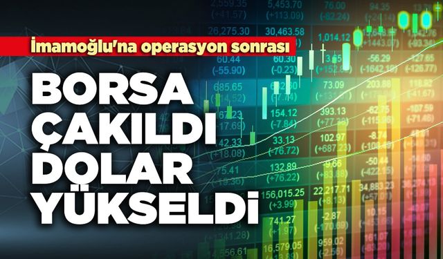 İmamoğlu'na operasyon sonrası borsa çakıldı!