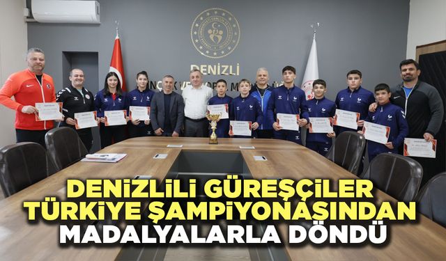 Denizlili Güreşçiler Türkiye Şampiyonasından Madalyalarla Döndü