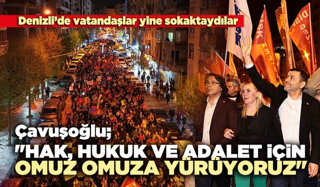 Çavuşoğlu; "Hak, hukuk ve adalet için omuz omuza yürüyoruz"