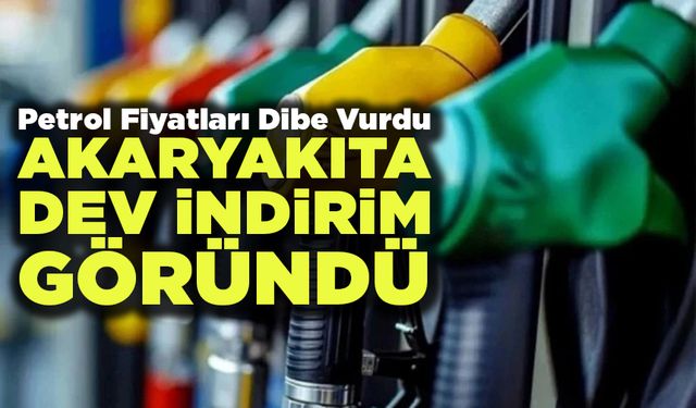 Akaryakıta Dev indirim Göründü
