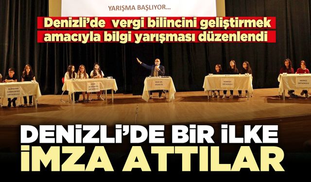 Denizli’de bir ilke imza attılar