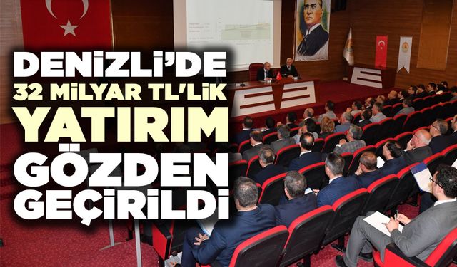 Denizli’de 32 Milyar Tl'lik Yatırım Gözden Geçirildi