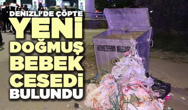 Denizli'de Çöpte Yeni Doğmuş Erkek Bebek Cesedi Bulundu