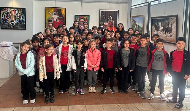 Öğrenciler resim sevgisiyle tanıştı
