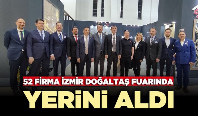 Denizli’den 52 firma İzmir Doğaltaş Fuarı’nda yerini aldı