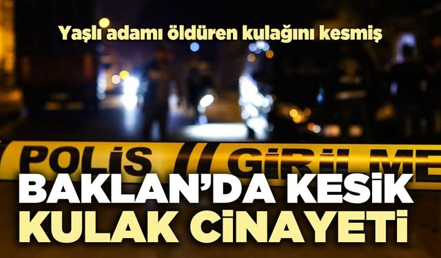 Baklan’da kesik kulak *inayeti