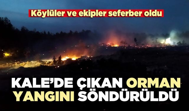 Kale’de çıkan orman yangını söndürüldü